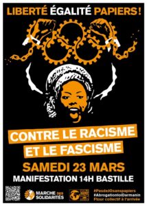Manifestation contre le racisme et le fascisme @ Place de la Bastille