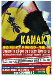 Rassemblement - Kanaky/Nouvelle-Calédonie : NON au dégel du corps électoral ! NON à la recolonisation ! @ Place Salvador Allende